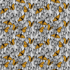Monochrome Butterflies (Small Scale)