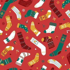 Christmas stockings - large scale