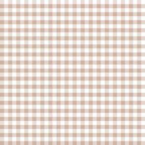 Country beige 1x1 plaid