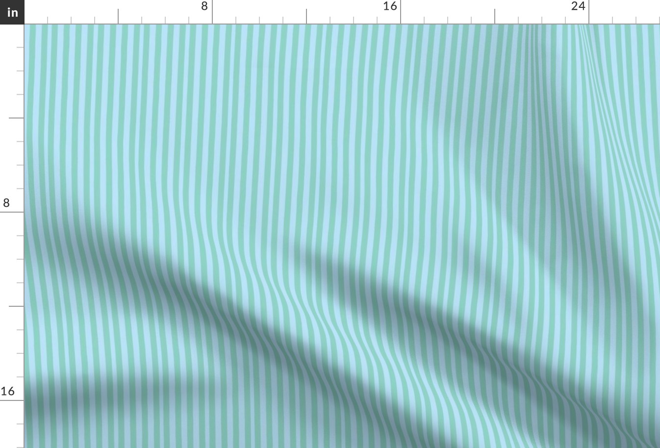 Summer Stripe  Aqua Blue