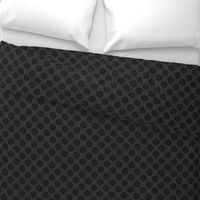 Geometric Pattern: Rondel: Solid: Black Charcoal