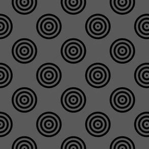 Geometric Pattern: Rondel: Solid: Black Granite