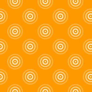 Geometric Pattern: Rondel: Strobe: White Orange