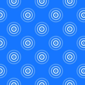 Geometric Pattern: Rondel: Strobe: White Blue