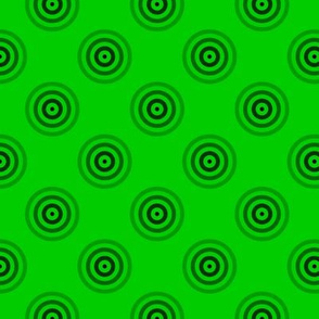 Geometric Pattern: Rondel: Strobe: Black Green