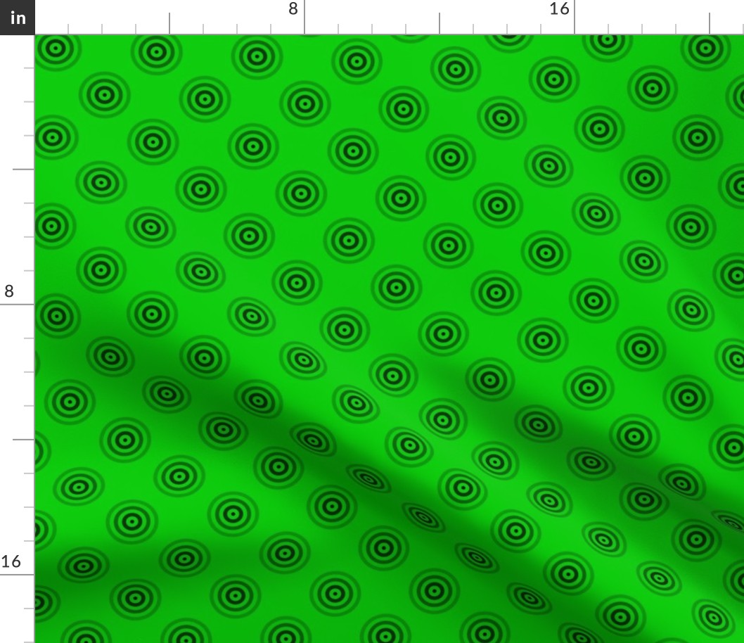 Geometric Pattern: Rondel: Strobe: Black Green