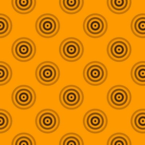 Geometric Pattern: Rondel: Strobe: Black Orange