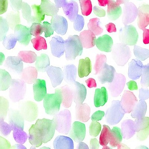 Colorful watercolor mess of stains ★ painted spots for modern nursery, home decor, bedding