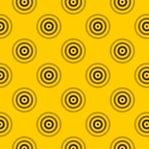 Geometric Pattern: Rondel: Strobe: Black Yellow