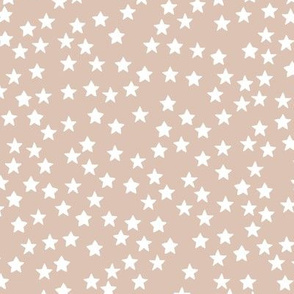 Little sparkly stars romantic boho night basic sky design nursery neutral latte beige white MEDIUM