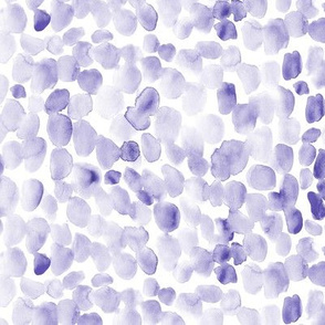 Amethyst watercolor mess of stains - painted purple spots