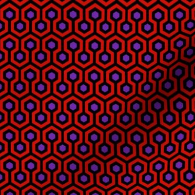 Geometric Pattern: Looped Hexagons: Virginie (tiny version)