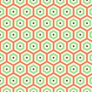 Geometric Pattern: Hexagon Hive: Hub Pender Island