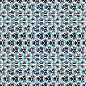 Geometric Pattern: Hexagon Ray: Midnight (small version)