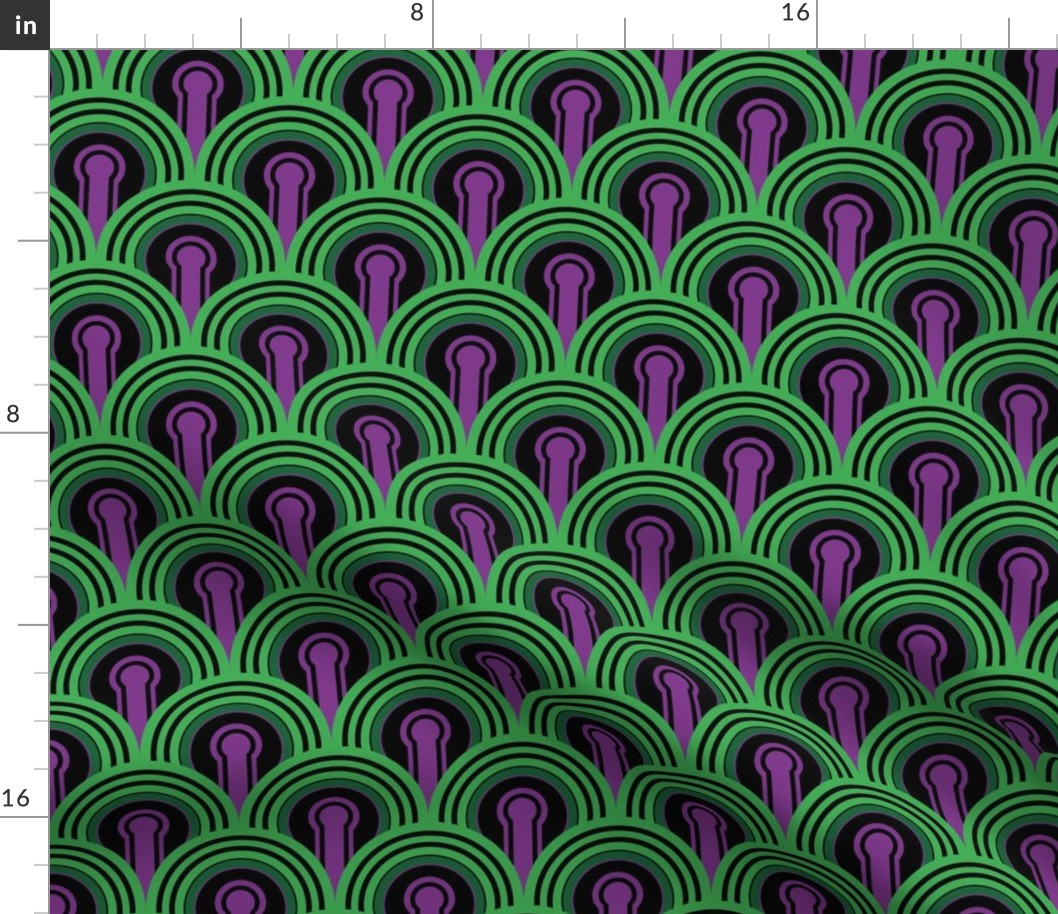 Overlook Hotel Carpet from The Shining: Purple/Green (standard version)