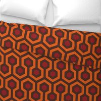 Overlook Hotel Carpet from The Shining: Orange/Red/Brown (large version)