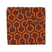 Overlook Hotel Carpet from The Shining: Orange/Red/Brown (large version)