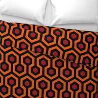 Overlook Hotel Carpet from The Shining: Orange/Red/Black (large version)