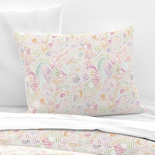 Swirly organic line shapes pastel pinks (medium)