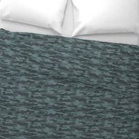 Teal Camouflage - Textured Distressed Camo