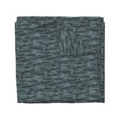 Teal Camouflage - Textured Distressed Camo