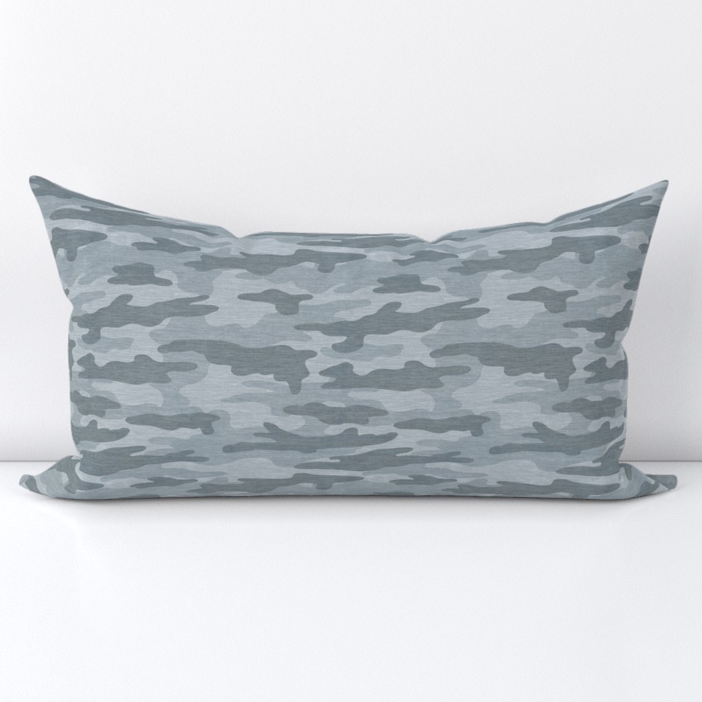 Blue Camouflage - Textured Distressed Camo