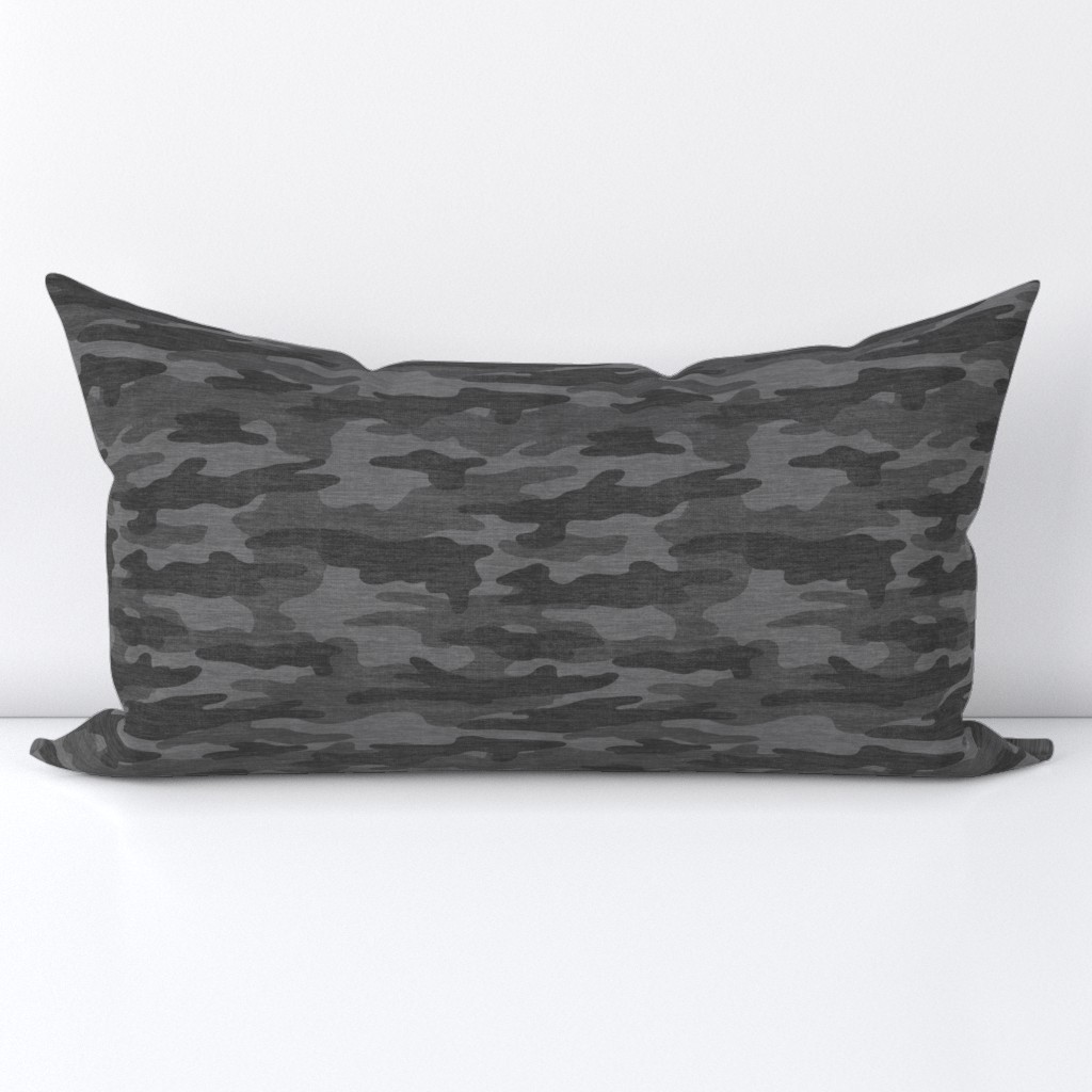 Gray Camouflage - Textured Distressed Camo