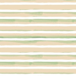Peach Green Stripes