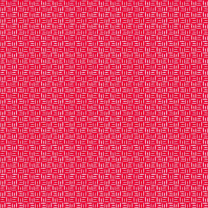 Graphic Pattern On Red Small