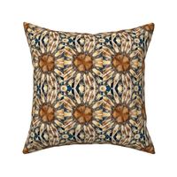 Brown & Navy Kaleidoflower