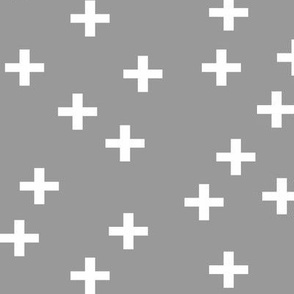 Criss cross in grey