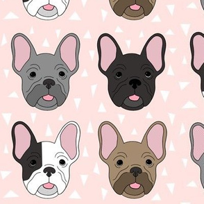 Frenchies on pink
