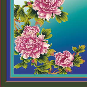 Asian Peony Panel