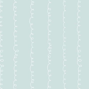 Playful Spring Doodle Swirls (bluegreen) - M