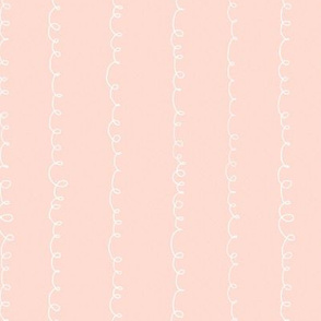 Playful Spring Doodle Swirls (pink) - M