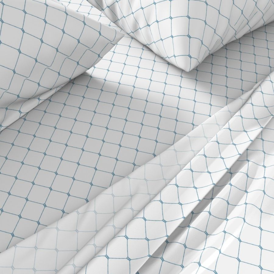 Mesh Net Pattern | Cerulean Blue Collection