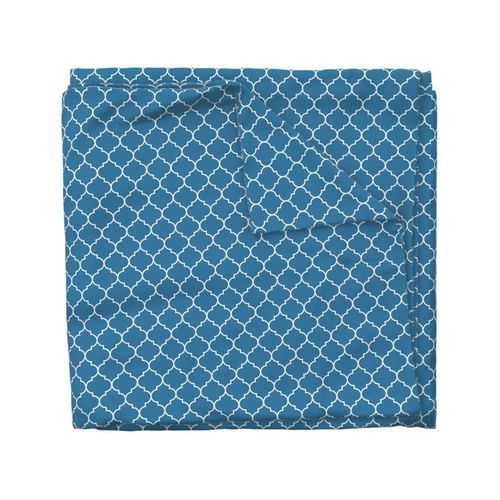 2" Moroccan Quatrefoil Pattern | Cerulean Blue Collection