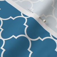 2" Moroccan Quatrefoil Pattern | Cerulean Blue Collection