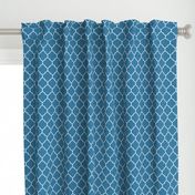 2" Moroccan Quatrefoil Pattern | Cerulean Blue Collection