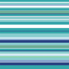  Tropical Stripe Blue JUMBO|Renee Davis