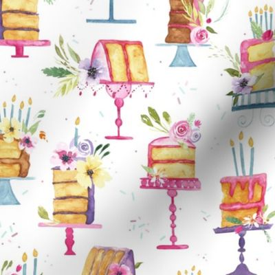 Happy Birthday, Homeslice! | Sliced Cake w/Flowers| Birthday Babe|Renee Davis