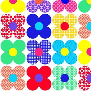 patchwork flowers 
