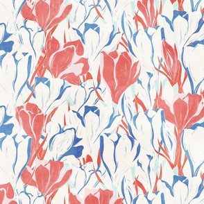 Crocus Red and Blue