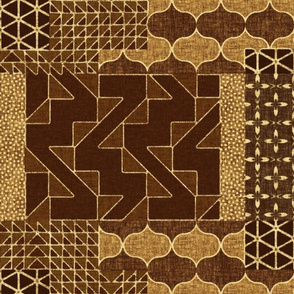 Masala Quilt - halfsize - arabica