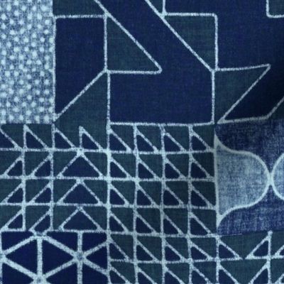 Masala Quilt - halfsize - indigo