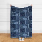 Masala Quilt - halfsize - indigo