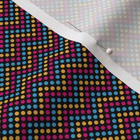 Zig Zag Polka Dots in Disco Bunny