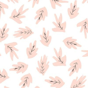 Playful Spring Leaves (pink) 