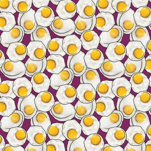 Fried eggs feast on Purple, Medium