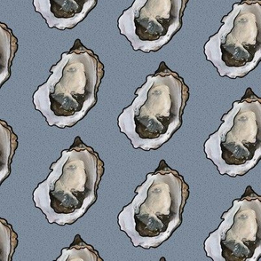 Oysters in Light Blue, Large